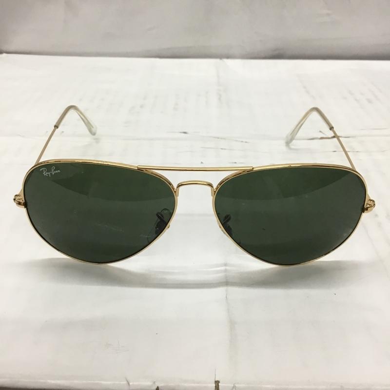 レイバン Ray-Ban めがね・サングラス サングラス RB3026 AVIATOR LARGE METAL II ケース付き ロゴ、文字 金 / ゴールド / メンズ USED 古着 中古 10107631