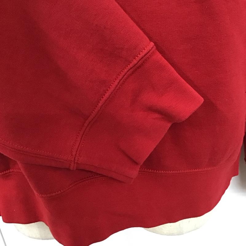 ポロラルフローレン POLO RALPH LAUREN トレーナー 長袖 長袖トレーナー スウェット クルーネック リブスウェットカットソー XXL ロゴ、文字 赤 / レッド /  メンズ USED 古着 中古 10120629