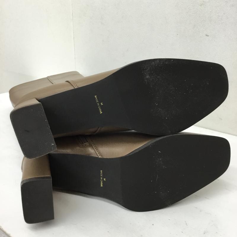 ダズリン dazzlin ブーツ ロングブーツ スクエアトウロングブーツ M 無地 茶 / ブラウン / レディース USED 古着 中古 10143318