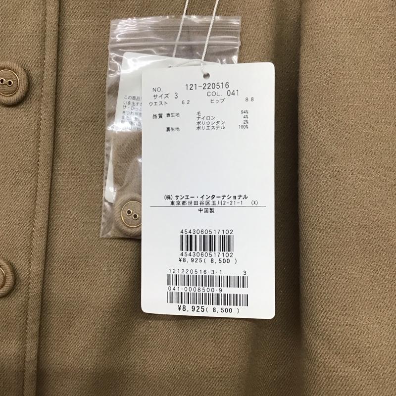 プロポーションボディドレッシング PROPORTION BODY DRESSING スカート ミニスカート 3 無地 ベージュ / ベージュ /  レディース USED 古着 中古 10133433
