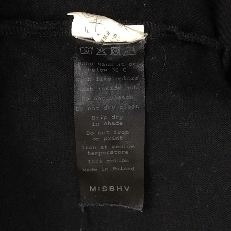 ミスビヘイブ MISBHV Tシャツ 半袖 半袖カットソー クルーネックカットソー ロゴTシャツ L プリント 黒 / ブラック / メンズ USED 古着 中古 10107806