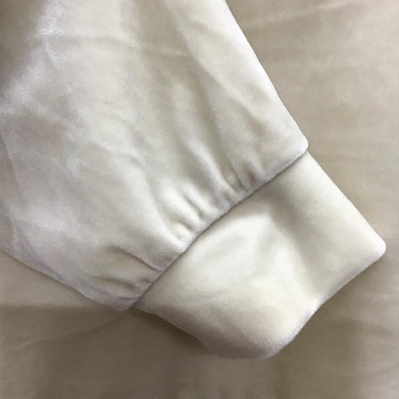 ザラ ZARA カットソー 長袖 1014 422 712 ベロア風 S 無地 アイボリー / アイボリー / レディース USED 古着 中古 10118433