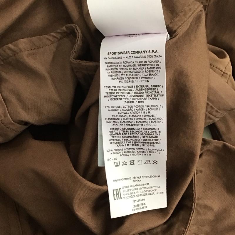 ストーンアイランド STONE ISLAND ジャケット、上着 ジャケット、ブレザー 751510610 ジップアップワークジャケット アウター M ロゴ、文字 茶 / ブラウン / メンズ USED 古着 中古 10142092