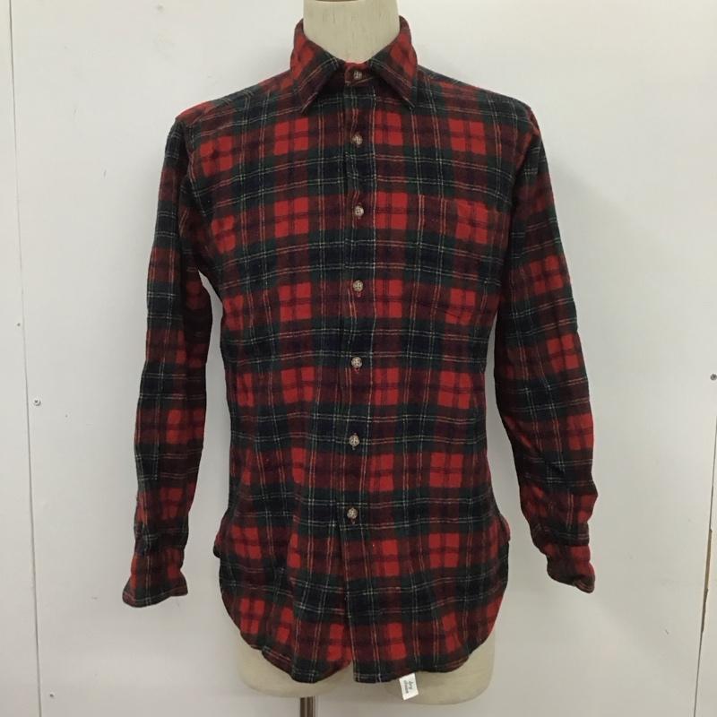 ペンドルトン PENDLETON シャツ、ブラウス 長袖 長袖シャツ カラーシャツ ポケットシャツ 長袖カットソー 70s M チェック マルチカラー / マルチカラー / メンズ USED 古着 中古 10106826
