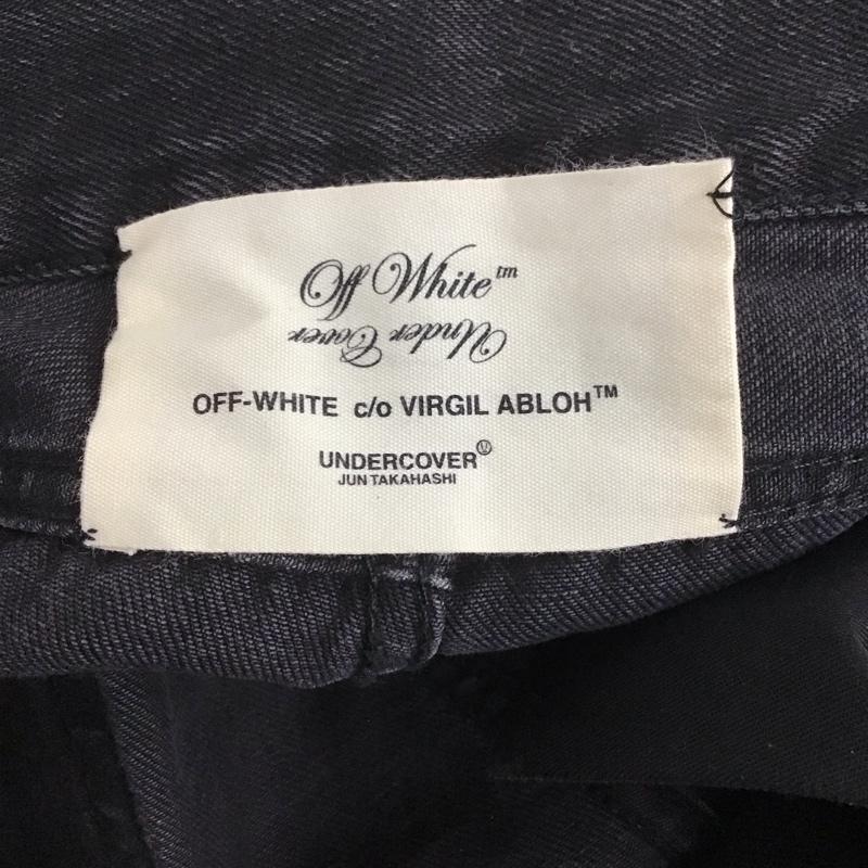 オフホワイト Off-White パンツ デニム、ジーンズ omya027g9812011 UNDERCOVER デニムパンツ スリムパンツ S プリント 黒 / ブラック /  メンズ USED 古着 中古 10126257