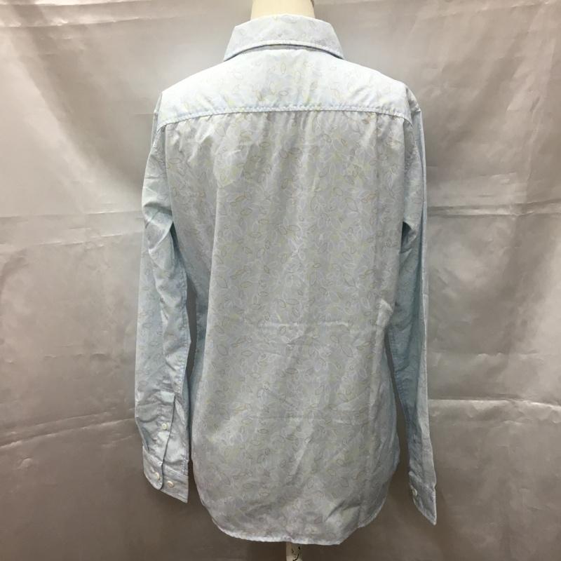 モンベル mont-bell シャツ、ブラウス 長袖 1114496 WIC ライト プリント ロングスリーブシャツ M 総柄 水色 / ライトブルー / レディース USED 古着 中古 10107449