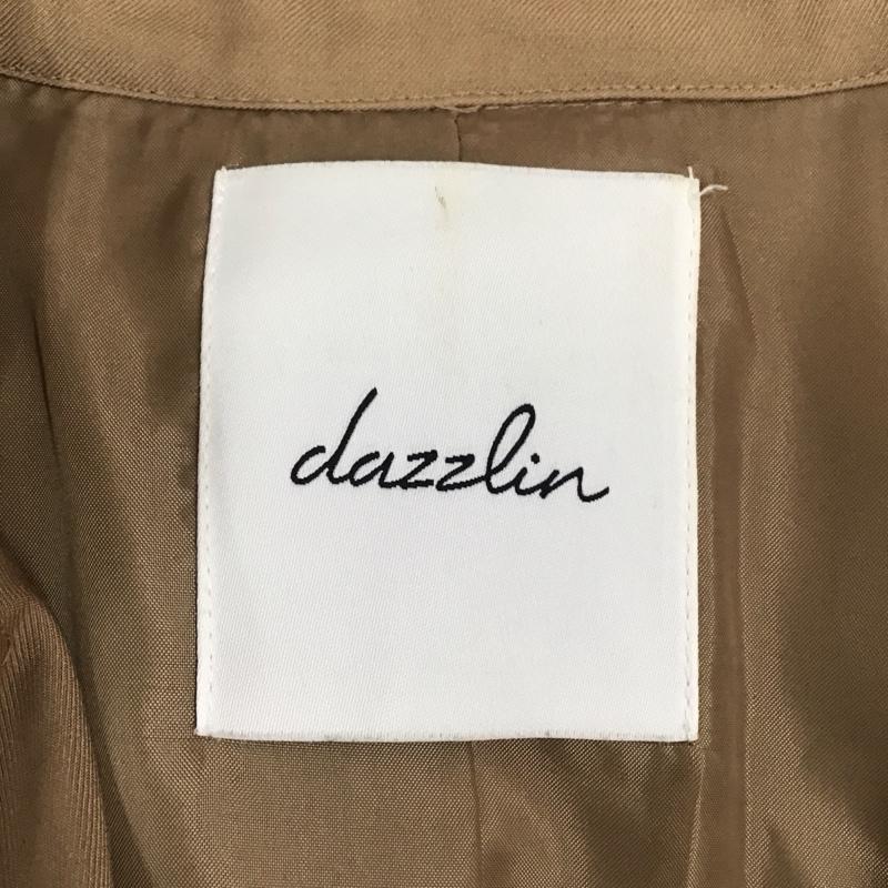 ダズリン dazzlin コート トレンチコート 021610000102 Aラインコート M 無地 茶 / ブラウン / レディース USED 古着 中古 10123425