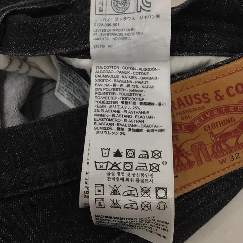 リーバイストラウスアンドコー Levi Strauss & co. パンツ デニム、ジーンズ デニムパンツ スリムパンツ カジュアルパンツ ストレッチパンツ 32インチ 無地 黒 / ブラック / メンズ USED 古着 中古 10137034