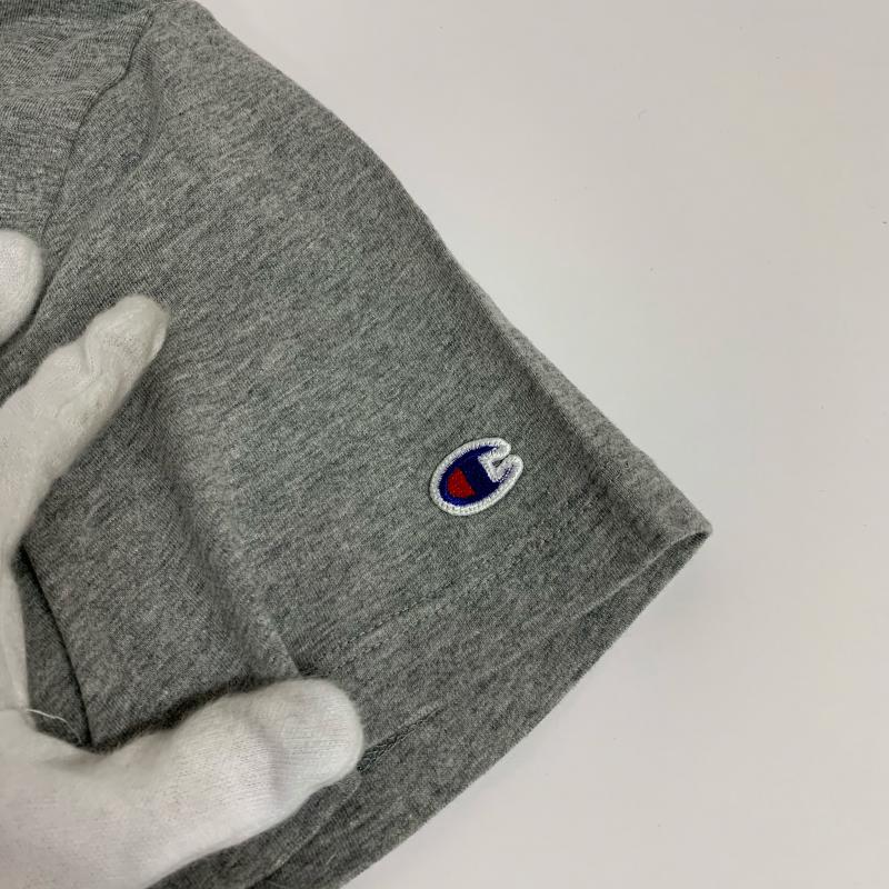 チャンピオン Champion Tシャツ 半袖 イーハイフンワールドギャラリー E hyphen world gallery×チャンピオン champion コラボ S 無地 灰 / グレー / レディース USED 古着 中古 10011846
