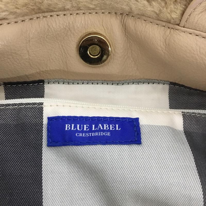 ブルーレーベル・クレストブリッジ BLUE LABEL CRESTBRIDGE トートバッグ トートバッグ フェイクファー ロゴ、文字 ベージュ / ベージュ / レディース USED 古着 中古 10124286