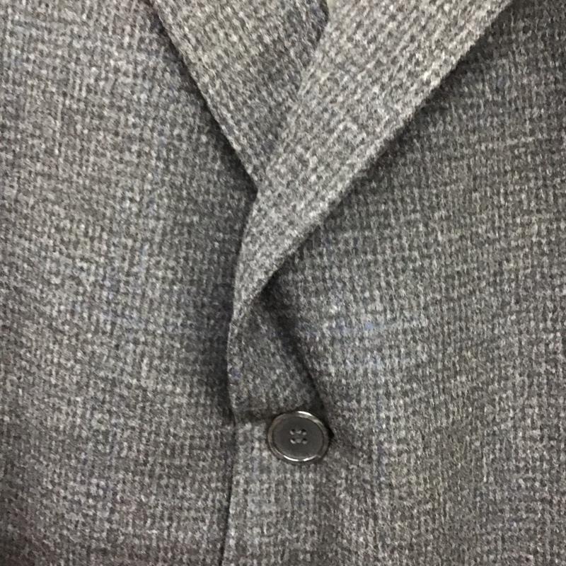 古着 USED ジャケット、上着 ジャケット、ブレザー ジャケット アウター カラージャケットロングコートジャケット チェック 灰 / グレー / メンズ USED 古着 中古 10137574