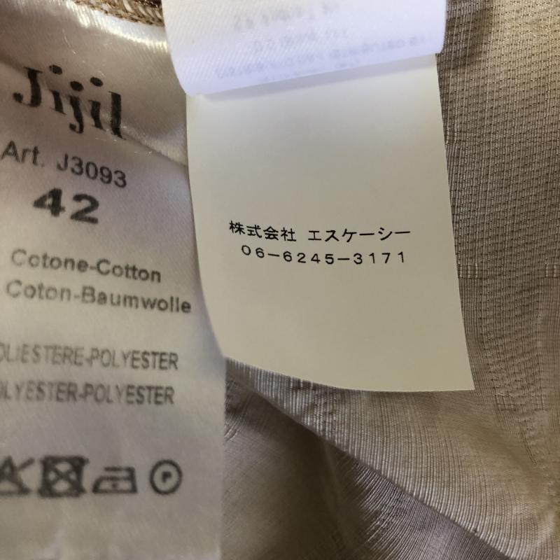 ジジル Jijil ワンピース ミニスカート 42 総柄 X 刺繍 白 / ホワイト / X ベージュ / ベージュ / レディース USED 古着 中古 10008508