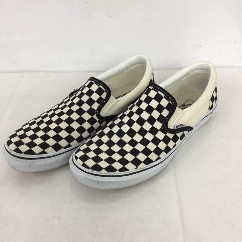 バンズ VANS スリッポン スリッポン V98CLA SLIP ON スニーカー 27cm 27.0cm チェック 白 / ホワイト / X 黒 / ブラック / メンズ USED 古着 中古 10131648