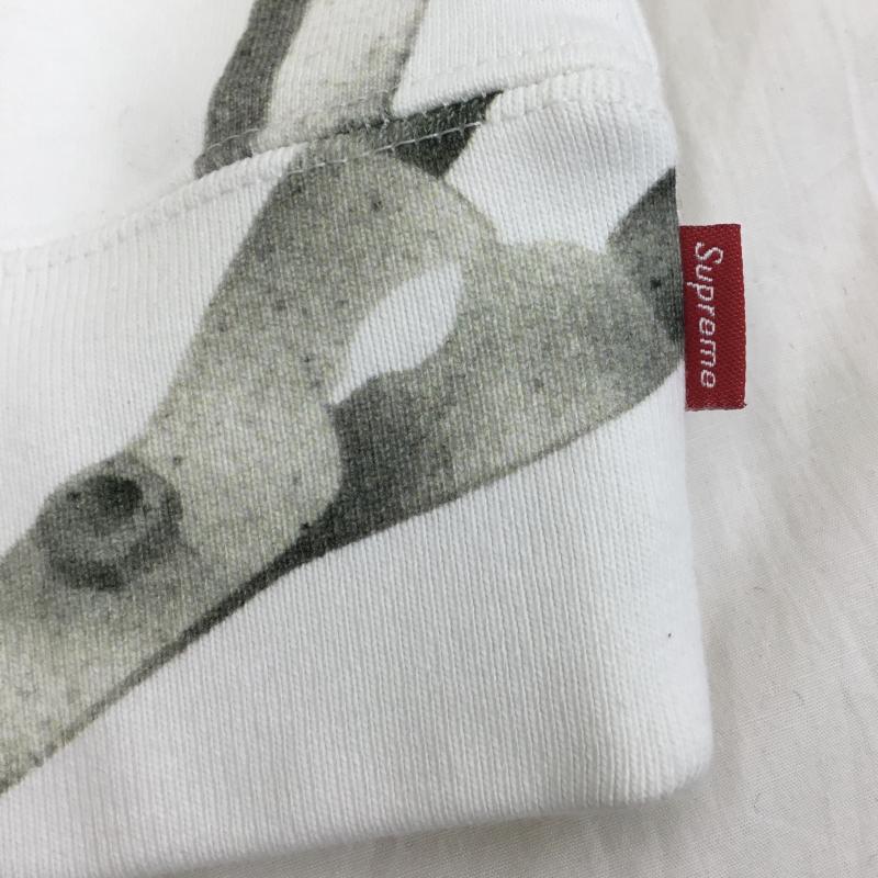 シュプリーム Supreme パーカー 長袖 19SS Shears Hooded Sweatshirt XL 白 / ホワイト / X 黄 / イエロー / メンズ USED 古着 中古 10139149