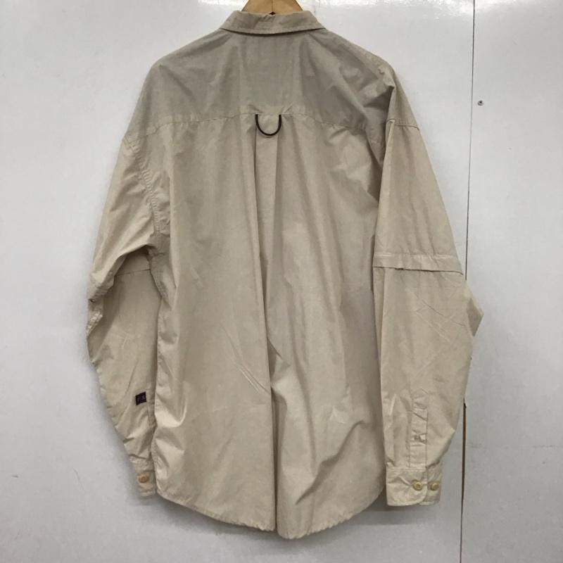 トリプルファイブソウル ニューヨーク TRIPLE FIVE SOUL NYC シャツ、ブラウス 長袖 長袖シャツ 無地シャツ カラーシャツ ワークシャツ XXL ロゴ、文字 ベージュ / ベージュ / メンズ USED 古着 中古 10139044