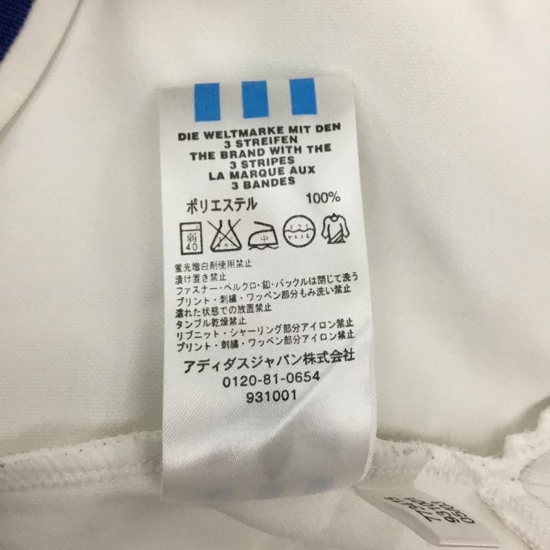 アディダス adidas ジャケット、上着 ジャケット、ブレザー スポーツウェア ジャージ 半袖ジャケット 古着 M ロゴ、文字 白 / ホワイト / X 青 / ブルー / X 橙 / オレンジ / メンズ USED 古着 中古 10109350