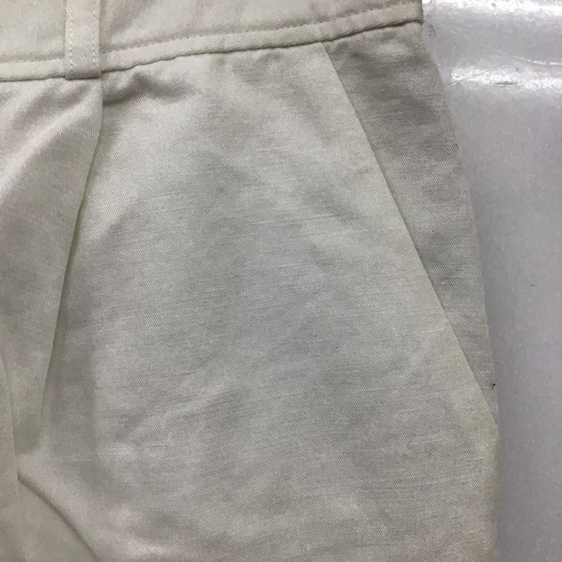 ワイズフォーリビング Y s for living ボトムス ボトムス コットン リネン ワイドパンツ 無地 白 / ホワイト / メンズ USED 古着 中古 10121339
