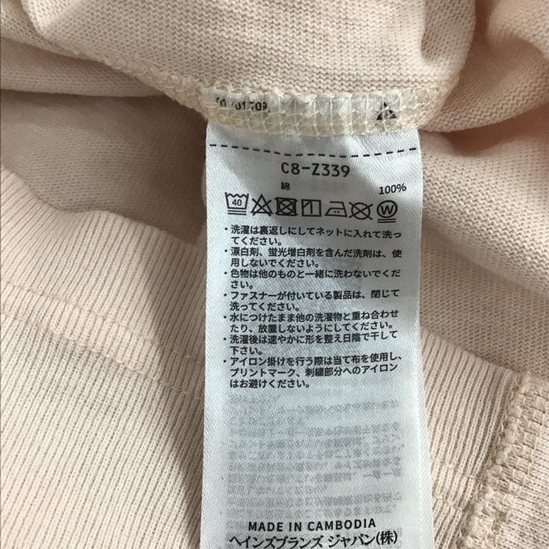 チャンピオン Champion Tシャツ 半袖 c8-z339 半袖カットソー プリントTシャツ リバースウィーブTシャツ M ロゴ、文字 桃 / ピンク / メンズ USED 古着 中古 10136864