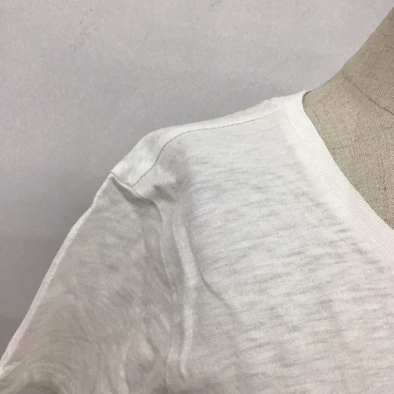 ポロラルフローレン POLO RALPH LAUREN Tシャツ 半袖 クルーネック M ロゴ、文字 白 / ホワイト / レディース USED 古着 中古 10108299