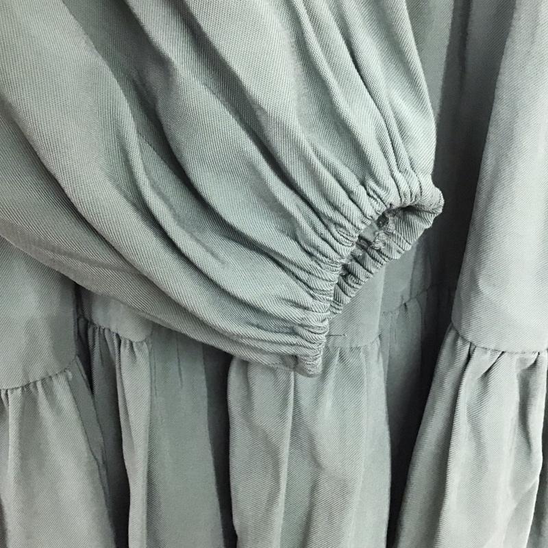 ザラ ZARA ワンピース ミニスカート XS 無地 緑 / グリーン /  レディース USED 古着 中古 10133330