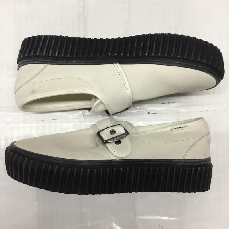 バンズ VANS スリッポン スリッポン 721356 CREEPER スニーカー ストラップ 厚底 23.5cm 23.5cm ロゴ、文字 白 / ホワイト / X 黒 / ブラック / レディース USED 古着 中古 10115046