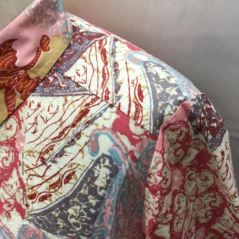 ベルフローリー BELL FLORRIE シャツ、ブラウス 半袖 半袖シャツ カラーシャツ 半袖カットソー カジュアルシャツ 3L プリント マルチカラー / マルチカラー / レディース USED 古着 中古 10108994