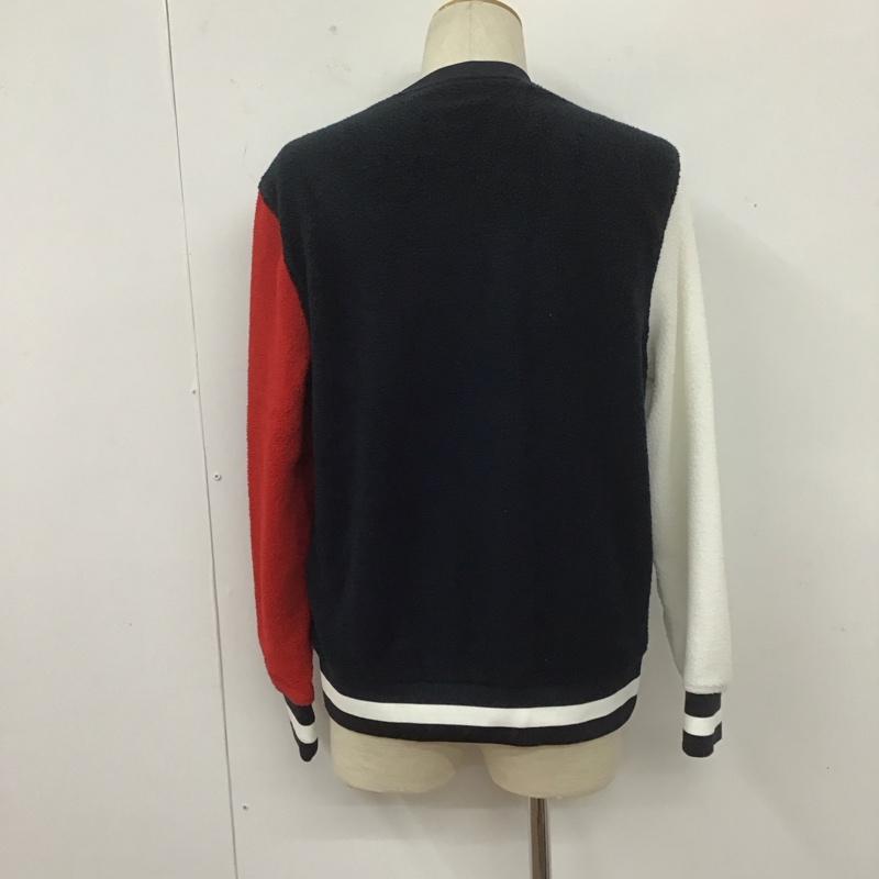 トミーヒルフィガー TOMMY HILFIGER トレーナー 長袖 長袖カットソー クルーネックカットソー フリースロングスリーブカットソー トレーナー M ロゴ、文字 赤 / レッド / X 紺 / ネイビー / メンズ USED 古着 中古 10106750