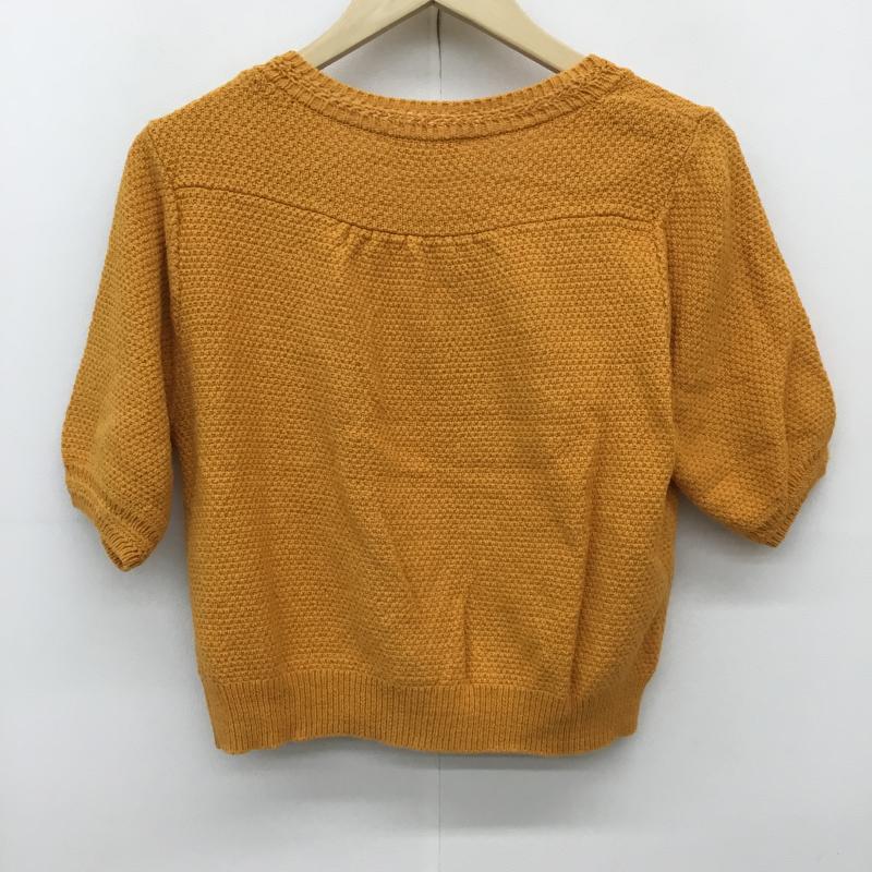 ルーニィ LOUNIE カーディガン 半袖 FREE 無地 黄 / イエロー / レディース USED 古着 中古 10139438
