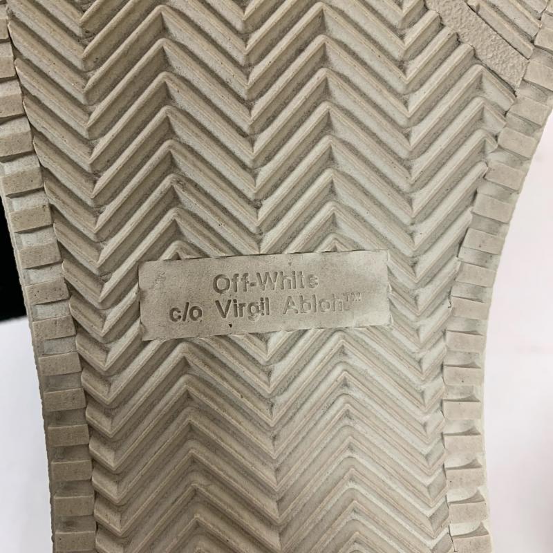 オフホワイト off white スニーカー スニーカー 無地 X ボーダー柄 白 / ホワイト / X 黒 / ブラック / メンズ USED 古着 中古 10009558