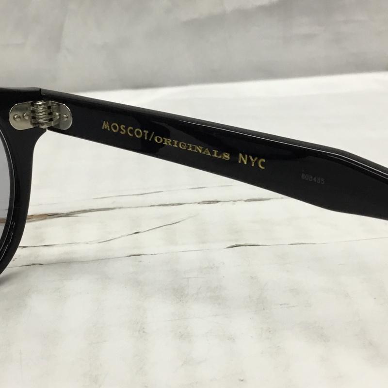 モスコット MOSCOT めがね・サングラス めがね LEMTOSH 49 24-145 ケース付き カラーレンズ 度入り ワンポイント 黒 / ブラック / メンズ USED 古着 中古 10119099