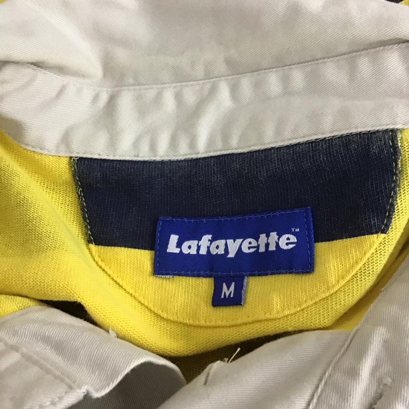 ラファイエット Lafayette カットソー 長袖 ls200301 ラガーシャツ 長袖カットソー カラーシャツ M ボーダー柄 白 / ホワイト / X 黄 / イエロー / X 紺 / ネイビー /  メンズ USED 古着 中古 10109573