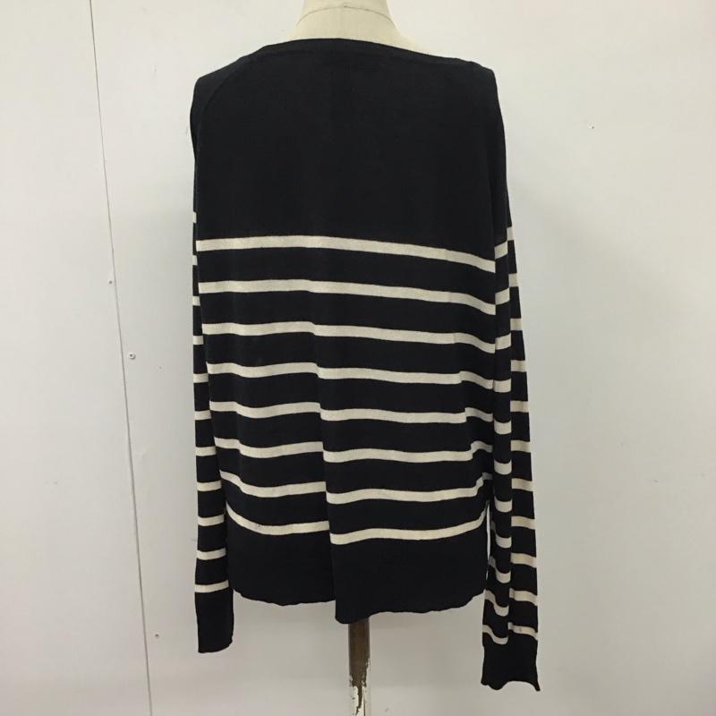 ザラ ZARA ニット、セーター 長袖 ボーダー S ボーダー柄 マルチカラー / マルチカラー /  レディース USED 古着 中古 10114141