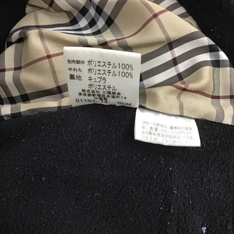 バーバリーブラックレーベル BURBERRY BLACK LABEL ジャケット、上着 ジャンパー、ブルゾン ジップアップジャケット ジャンパー フリースジャケット カジュアルジャケット アウター 2 ロゴ、文字 黒 / ブラック / メンズ USED 古着 中古 10107692