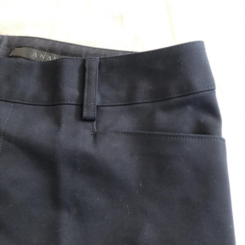 アナイ ANAYI パンツ ショートパンツ ハーフパンツ ロールアップ センタープレス 38 無地 紺 / ネイビー / レディース USED 古着 中古 10029192