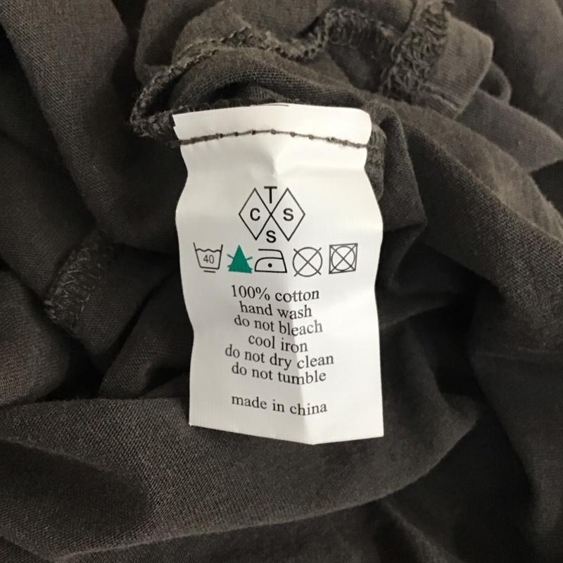 ティーシーエスエス TCSS Tシャツ 半袖 クルーネック S プリント チャコールグレー / チャコールグレー / メンズ USED 古着 中古 10118093
