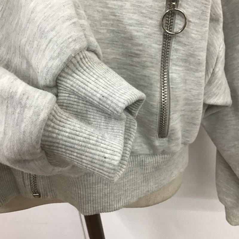 ザラティーアールエフ ZARA TRF ジャケット、上着 ジャンパー、ブルゾン ジップアップジャケット ジャンパー ジャケット カジュアルジャケット アウター M 無地 灰 / グレー / レディース USED 古着 中古 10122455