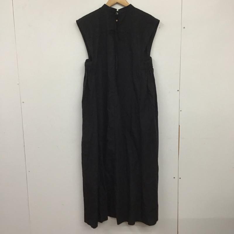 ザラ ZARA ワンピース ロングスカート 3666 154 800 ノースリーブ シャツワンピース XL 無地 黒 / ブラック / レディース USED 古着 中古 10138641