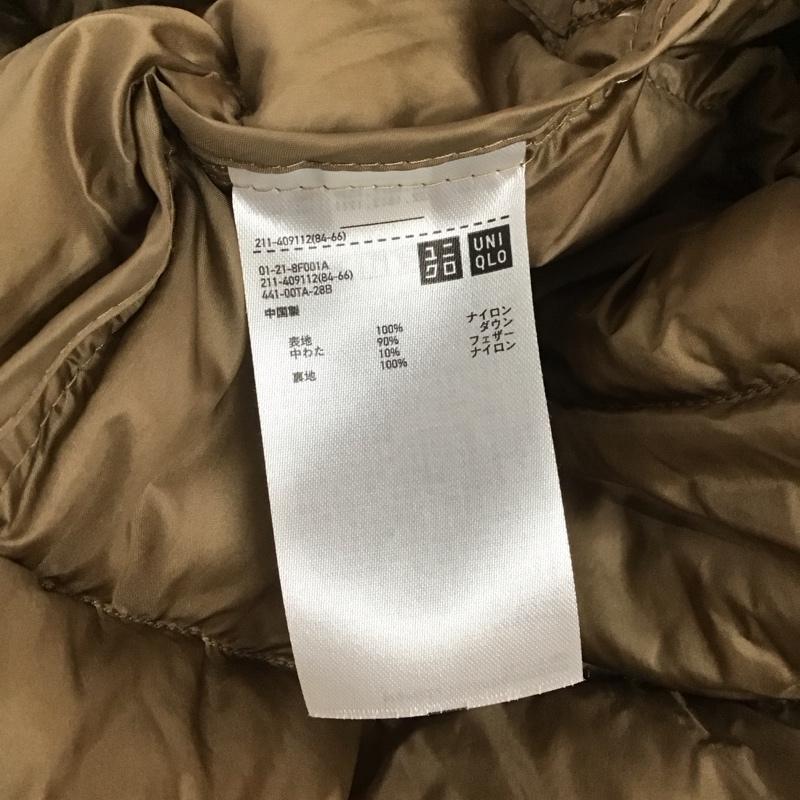 ユニクロ UNIQLO ジャケット、上着 ジャンパー、ブルゾン 211-409112 ウルトラライトダウンジャケット ジップアップジャケット アウター XL 無地 ベージュ / ベージュ / レディース USED 古着 中古 10108469