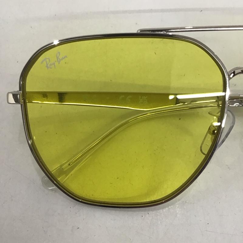 レイバン Ray-Ban めがね・サングラス サングラス RB3724D カラーレンズ 箱有 ロゴ、文字 黄 / イエロー / X 銀 / シルバー / メンズ USED 古着 中古 10123332