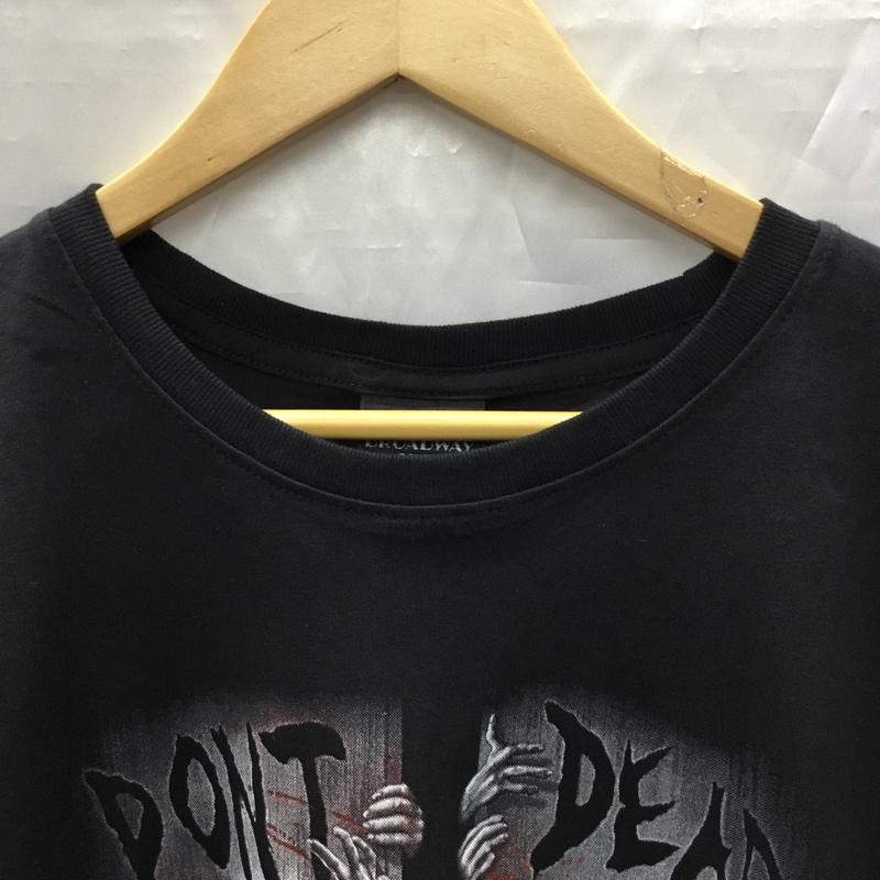 古着 USED Tシャツ 半袖 半袖カットソー プリントTシャツ クルーネックカットソー バンドTシャツ XL プリント 黒 / ブラック / メンズ USED 古着 中古 10106895