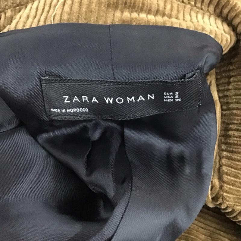 ザラウーマン ZARA WOMAN コート コート一般 コーデュロイ S 無地 茶 / ブラウン / レディース USED 古着 中古 10120266