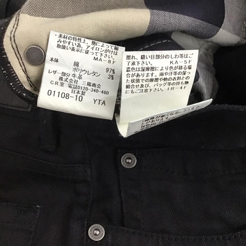 バーバリー BURBERRY パンツ デニム、ジーンズ デニムパンツ スリムパンツ カジュアルパンツ ストレッチパンツ 33インチ 無地 黒 / ブラック / メンズ USED 古着 中古 10141933