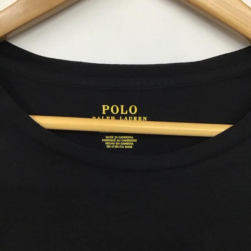 ポロラルフローレン POLO RALPH LAUREN Tシャツ 半袖 クルーネック S ワンポイント 黒 / ブラック / レディース USED 古着 中古 10130800