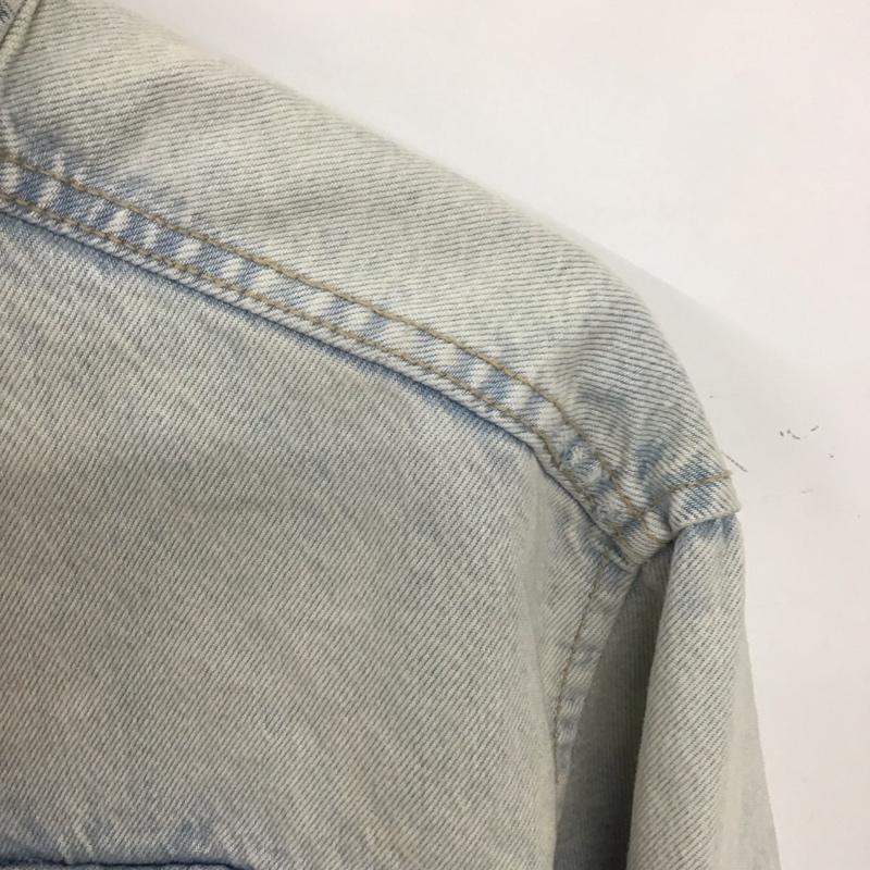 ザラ ZARA ジャケット、上着 ジャケット、ブレザー 8197/096/406 TRF JULDUR DENIM CROPPED USTKI XS 水色 / ライトブルー / レディース USED 古着 中古 10136622