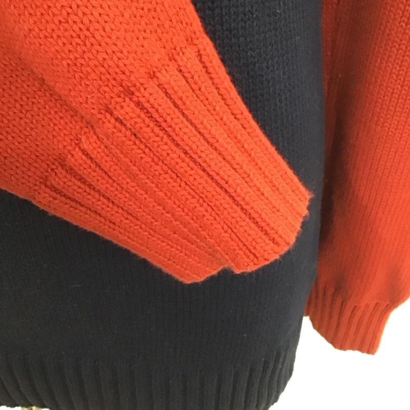 ポロバイラルフローレン Polo by RALPH LAUREN ニット、セーター 長袖 ハーフジップ ビッグポニー XL ワンポイント 紺 / ネイビー / X 赤 / レッド / メンズ USED 古着 中古 10110841