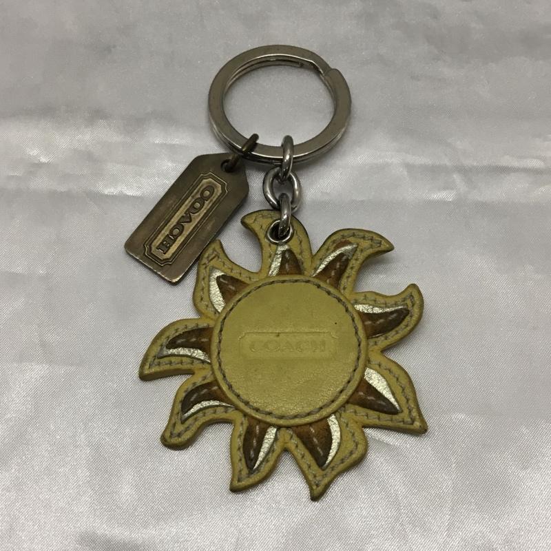 コーチ COACH キーホルダー キーホルダー 太陽 ロゴ、文字 黄 / イエロー / レディース USED 古着 中古 10118928