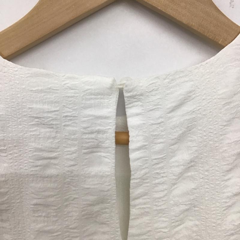 ザラ ZARA チュニック 七分袖 XS 無地 白 / ホワイト / レディース USED 古着 中古 10139375