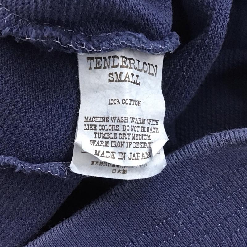 テンダーロイン TENDERLOIN カットソー 長袖 長袖カットソー クルーネックカットソー ロングスリーブカットソー プリントTシャツ S ロゴ、文字 青 / ブルー /  メンズ USED 古着 中古 10110914