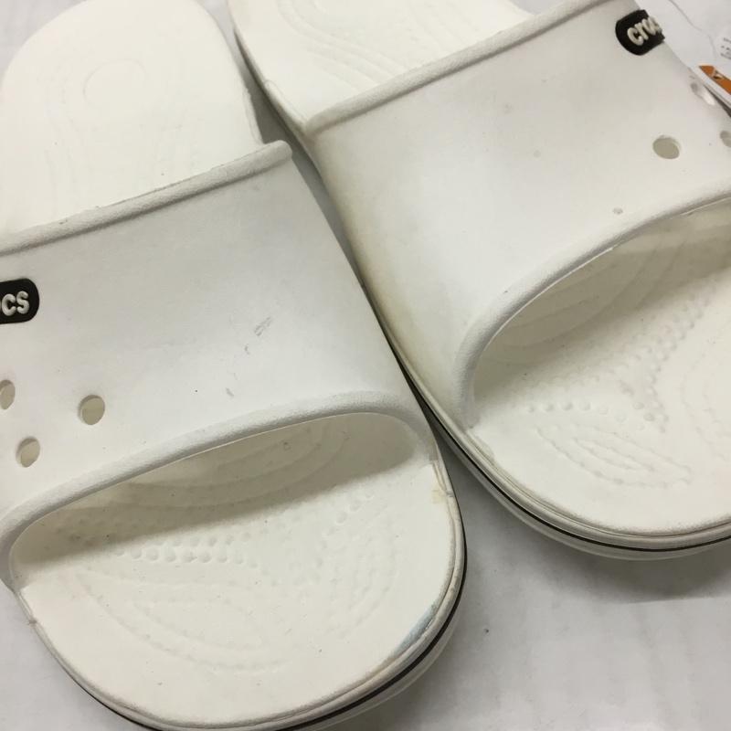 クロックス crocs サンダル サンダル クロックバンドスライド タグ付 23.0cm 無地 白 / ホワイト / レディース USED 古着 中古 10119318