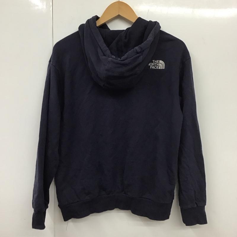 ザノースフェイス THE NORTH FACE パーカー 長袖 nm5pn90d コットンベーシックフーディ プルオーバーパーカー M ロゴ、文字 紺 / ネイビー / メンズ USED 古着 中古 10131389